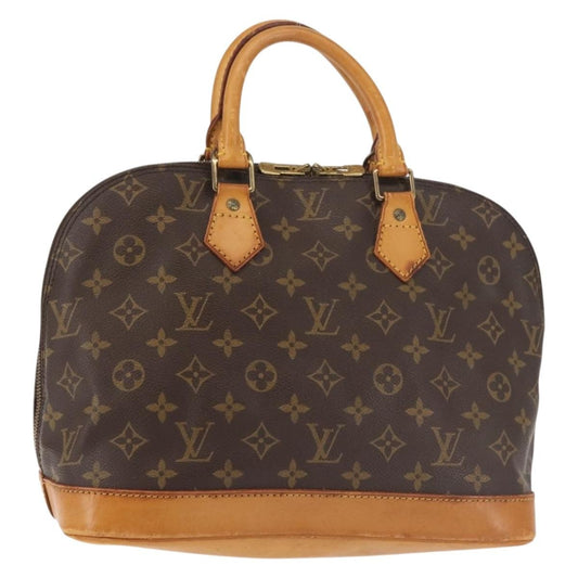 Louis Vuitton Alma Handbag Monogram Canvas, BROWN, CANVAS, Handbag