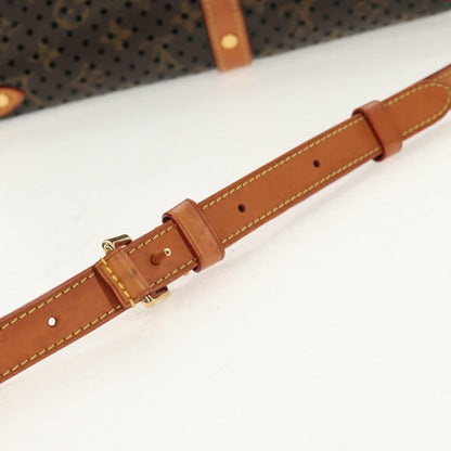 Louis Vuitton Flore Saumur Handbag Perforated Monogram Canvas, BROWN, CANVAS, Shoulder bag