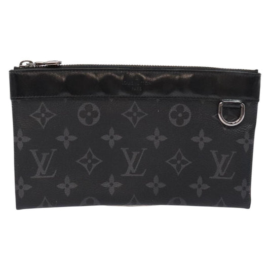 Louis Vuitton Discovery Pochette Monogram Eclipse Canvas, BLACK, CANVAS, Clutche & pouche