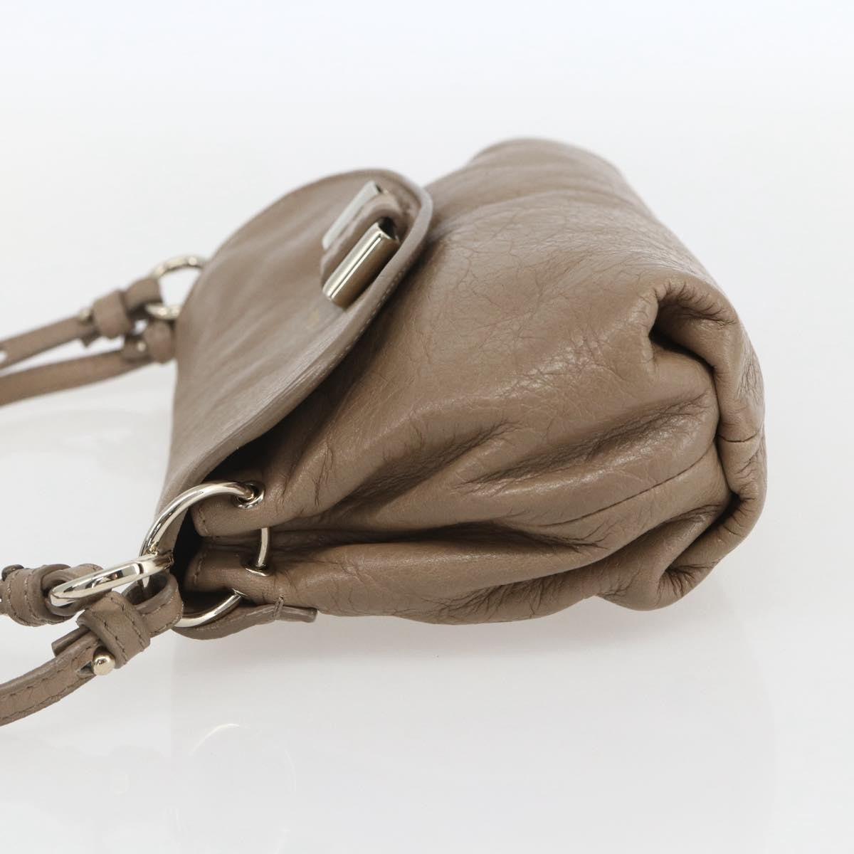 Chloe Lily Handbag Leather, BEIGE, LEATHER, Handbag