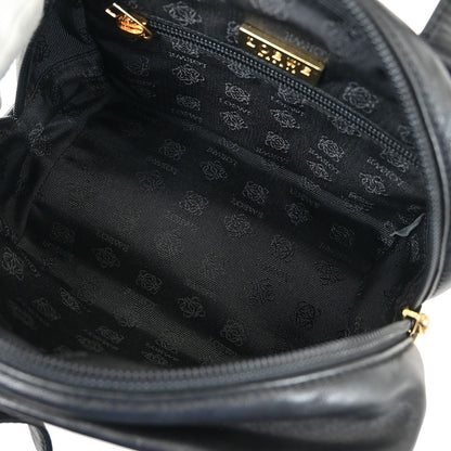 Loewe Anagram handbag Leather, BLACK, LEATHER, Handbag