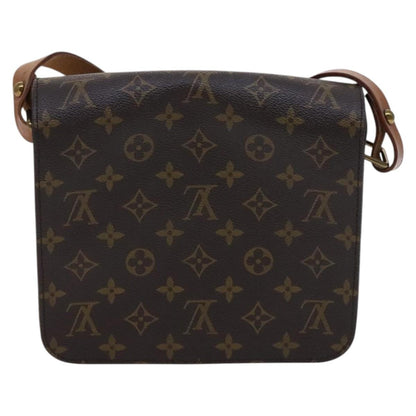 Louis Vuitton Cartouchiere Handbag Monogram Canvas, BROWN, CANVAS, Handbag