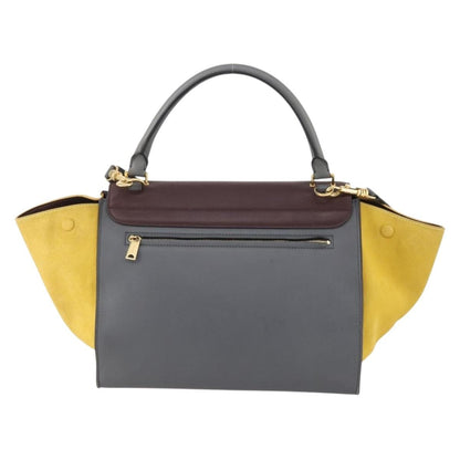 Celine Tricolor Trapeze Bag Leather, MULTICOLOUR, LEATHER, Handbag