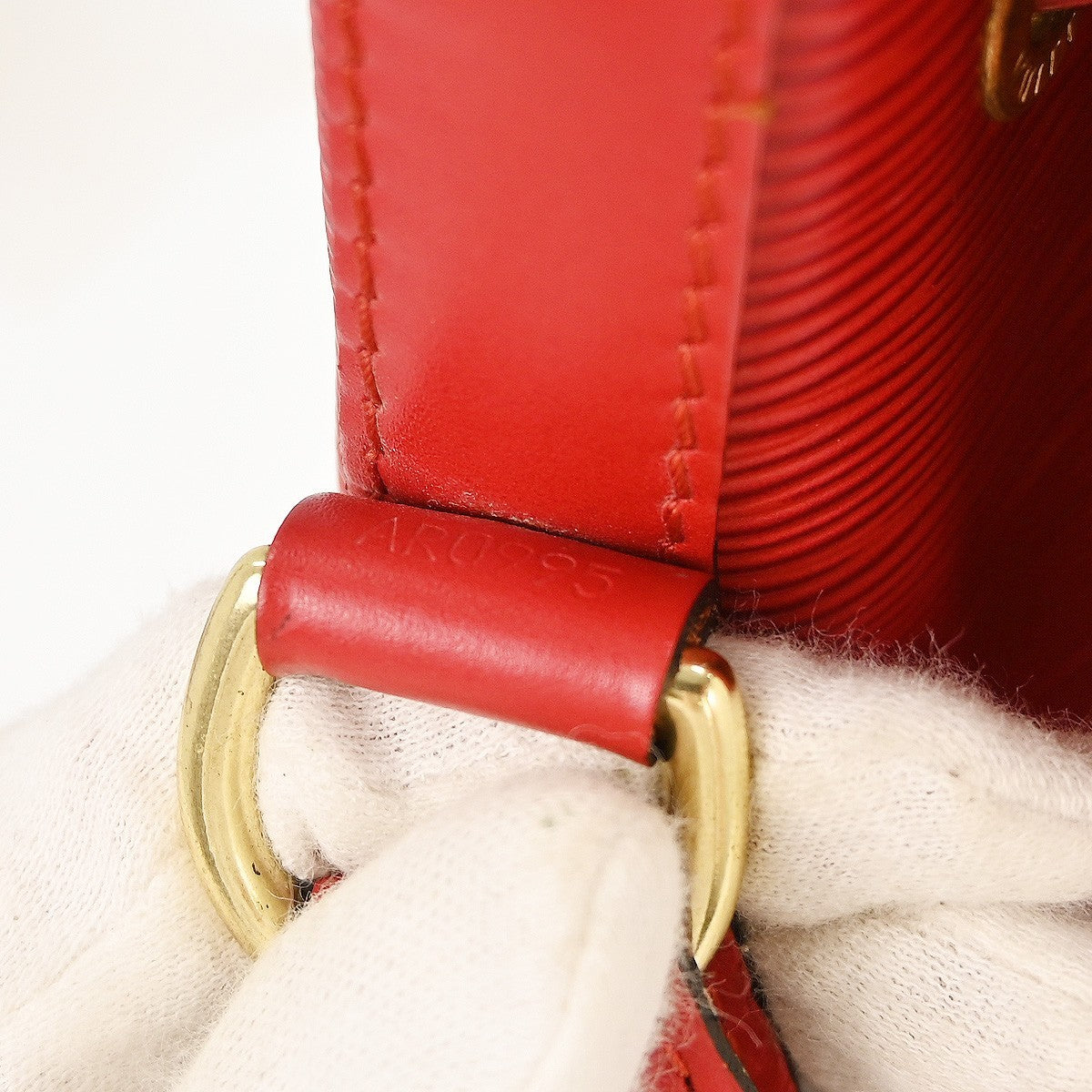 Louis Vuitton Noe Handbag Epi Leather, RED, LEATHER, Shoulder bag