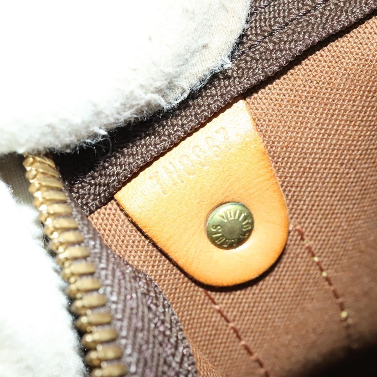 Louis Vuitton Keepall Bandouliere Bag Monogram Canvas, BROWN, CANVAS, Travel bag