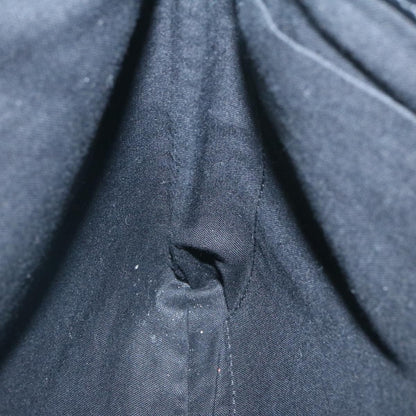 Balenciaga Navy Zip Pouch Canvas and Leather, WHITE, CANVAS, Clutche & pouche