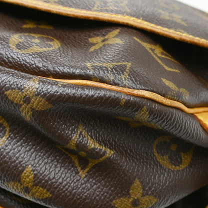 Louis Vuitton Saumur Handbag Monogram Canvas, Brown, Canvas, Shoulder Bag