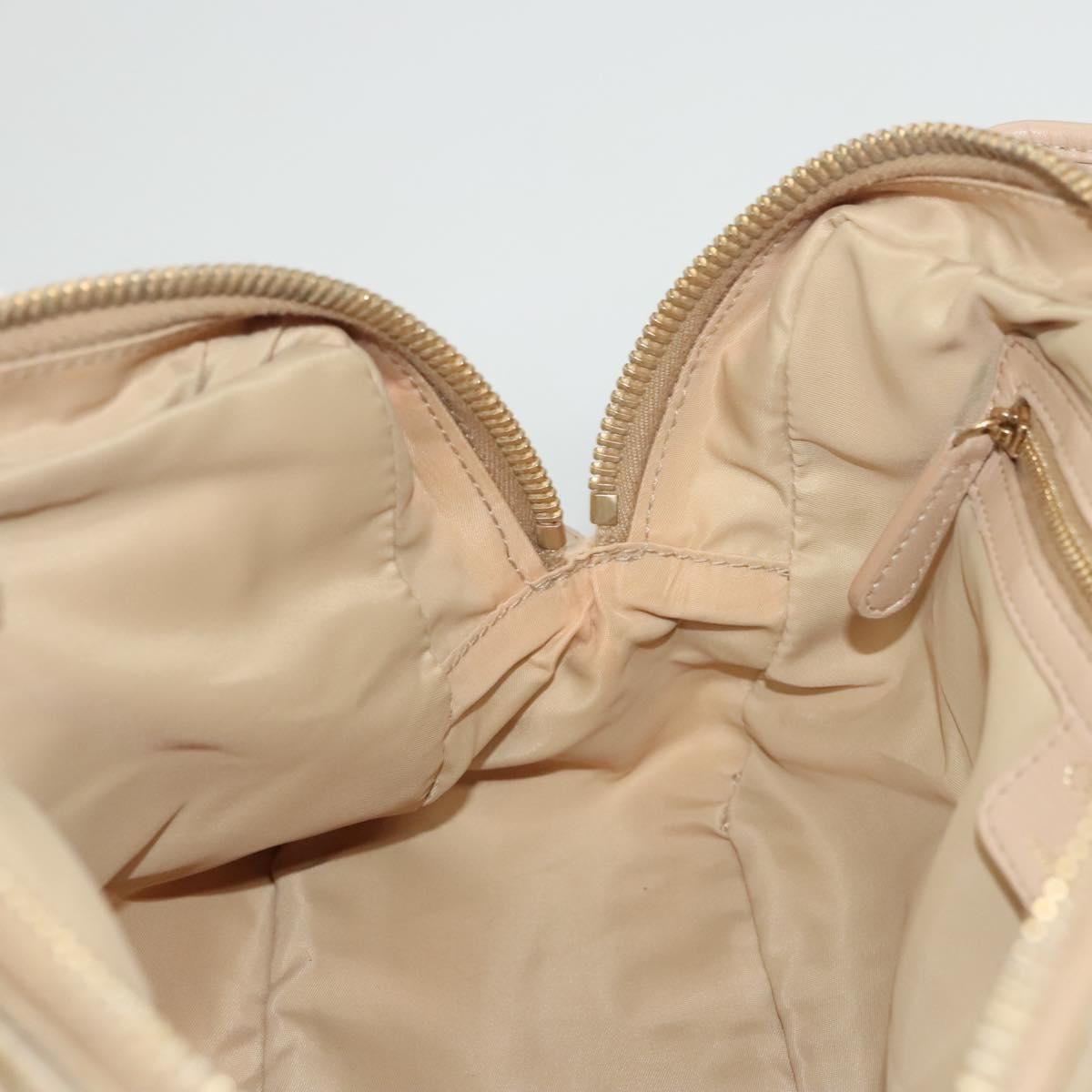 Christian Dior Charming Tote Cannage Quilt Nylon, BEIGE, NYLON, Tote bag