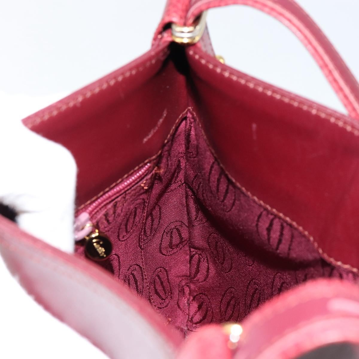 cartier Must de Cartier Shoulder Bag Leather, BURGUNDY, LEATHER, Shoulder bag