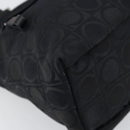 Salvatore Ferragamo Gancini Tote Nylon, BLACK, NYLON, Tote bag