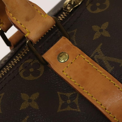 Louis Vuitton Keepall Bag Monogram Canvas, BROWN, CANVAS, Travel bag