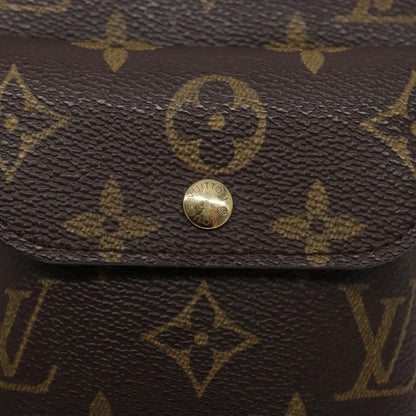 Louis Vuitton Partition Wristlet Clutch Monogram Canvas, BROWN, CANVAS, Clutche & pouche