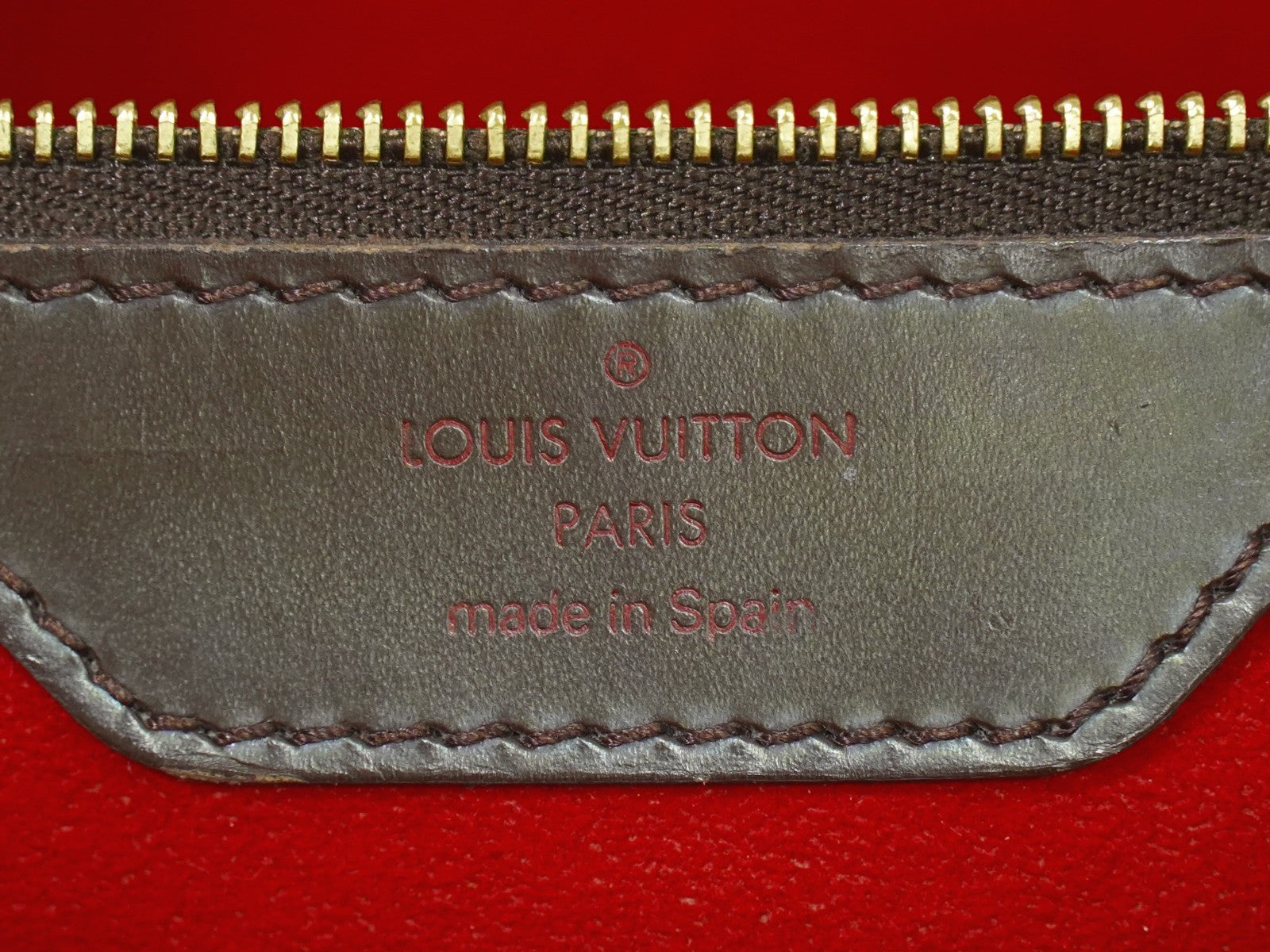 Louis Vuitton Hampstead Handbag Damier, BROWN, CANVAS, Tote bag