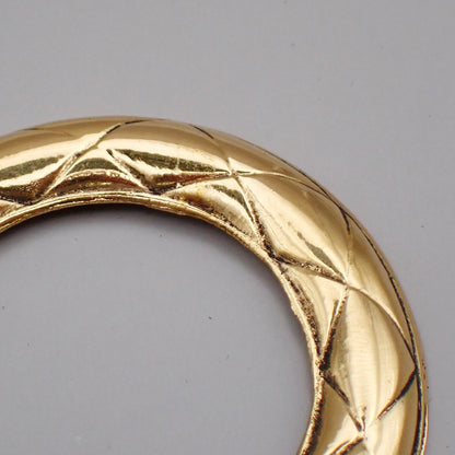 Chanel Vintage CC Round Drop Clip-On Earrings Metal, Gold, Gold Plated, Earrings