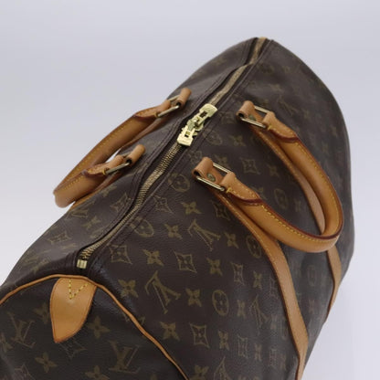 Louis Vuitton Keepall Bag Monogram Canvas, BROWN, CANVAS, Travel bag