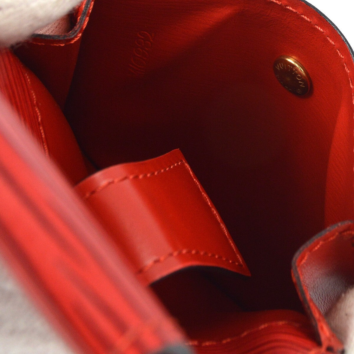 Louis Vuitton Sherwood Belt Bag Epi Leather, RED, LEATHER, Bag