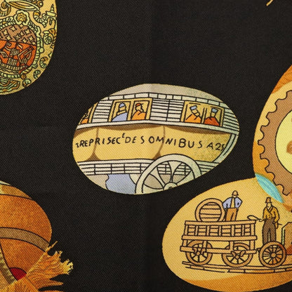 Hermes Carré 90 Silk multicolor, BLACK, SILK, Scarve & shawl