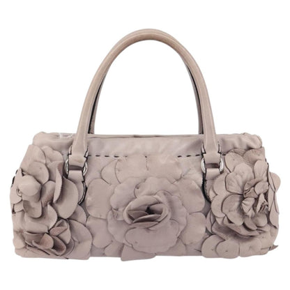Valentino Garavani Rose Handbag Leather, PURPLE, LEATHER, Handbag