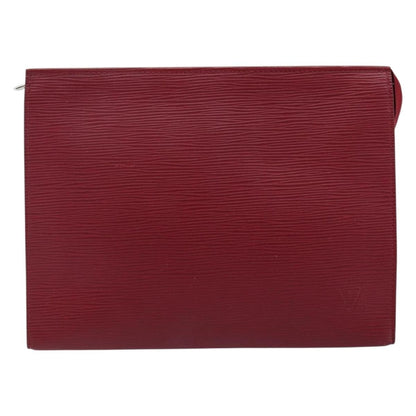 Louis Vuitton Toiletry Pouch Epi Leather, BURGUNDY, LEATHER, Toiletry Case