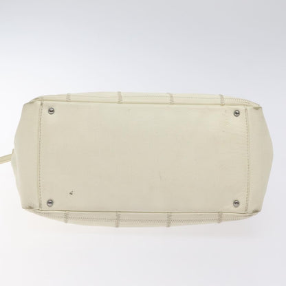 Chanel Square Stitch Shoulder Bag Quilted Caviar, WHITE, LEATHER, Shoulder bag