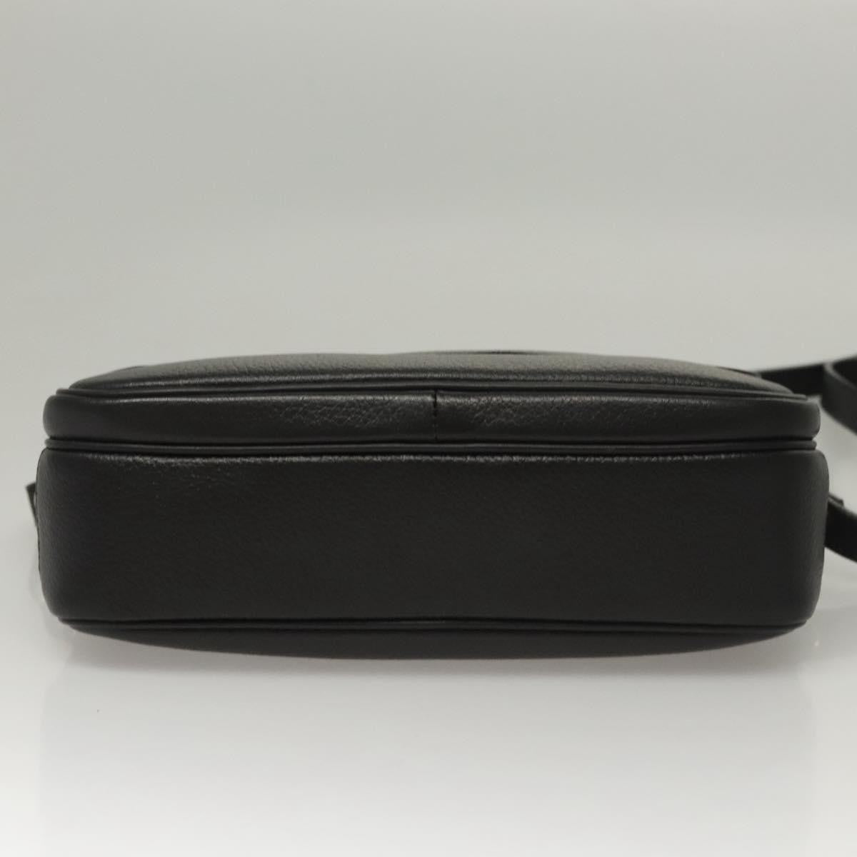 Burberry Vintage Shoulder Bag Leather, BLACK, LEATHER, Shoulder bag