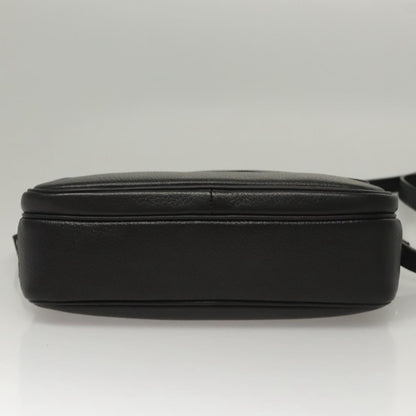 Burberry Vintage Shoulder Bag Leather, BLACK, LEATHER, Shoulder bag
