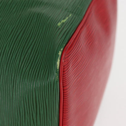 Louis Vuitton Bicolor Petit Noe Handbag Epi Leather, GREEN, LEATHER, Shoulder bag