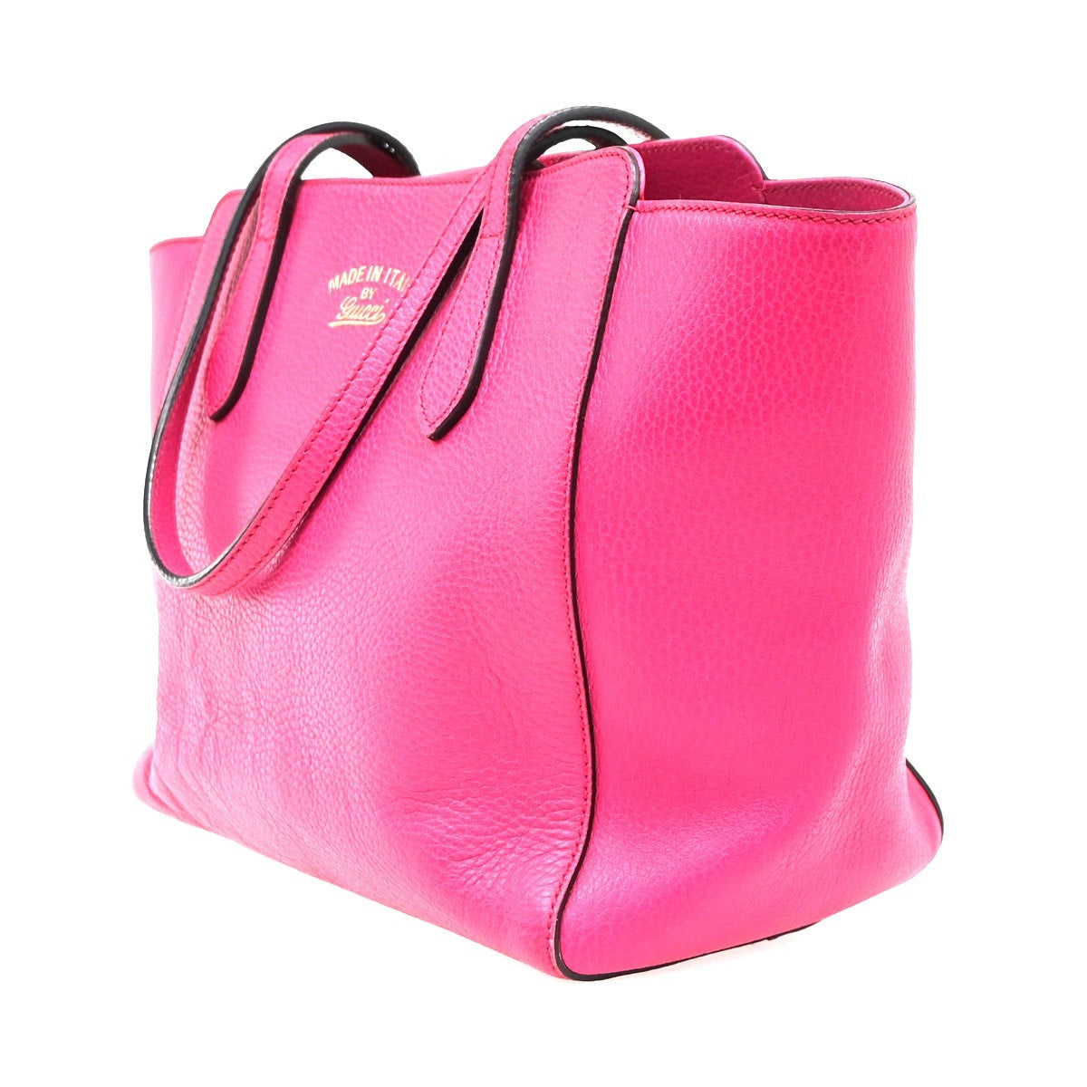 Gucci Swing Tote Leather, PINK, LEATHER, Tote bag