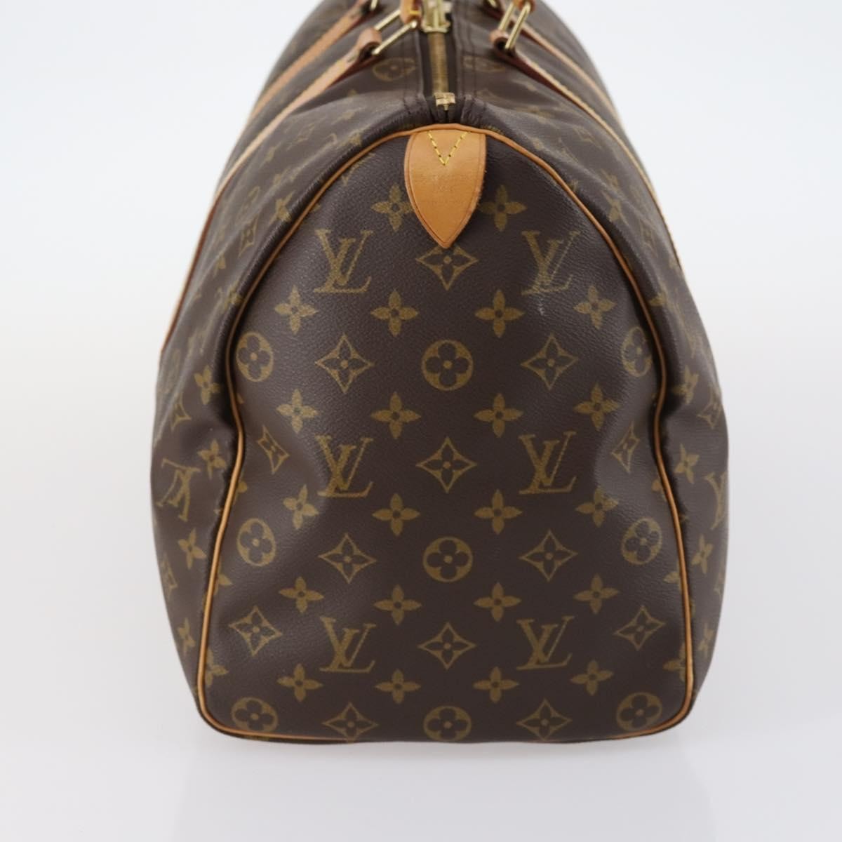 Louis Vuitton Keepall Bag Monogram Canvas, BROWN, CANVAS, Travel bag