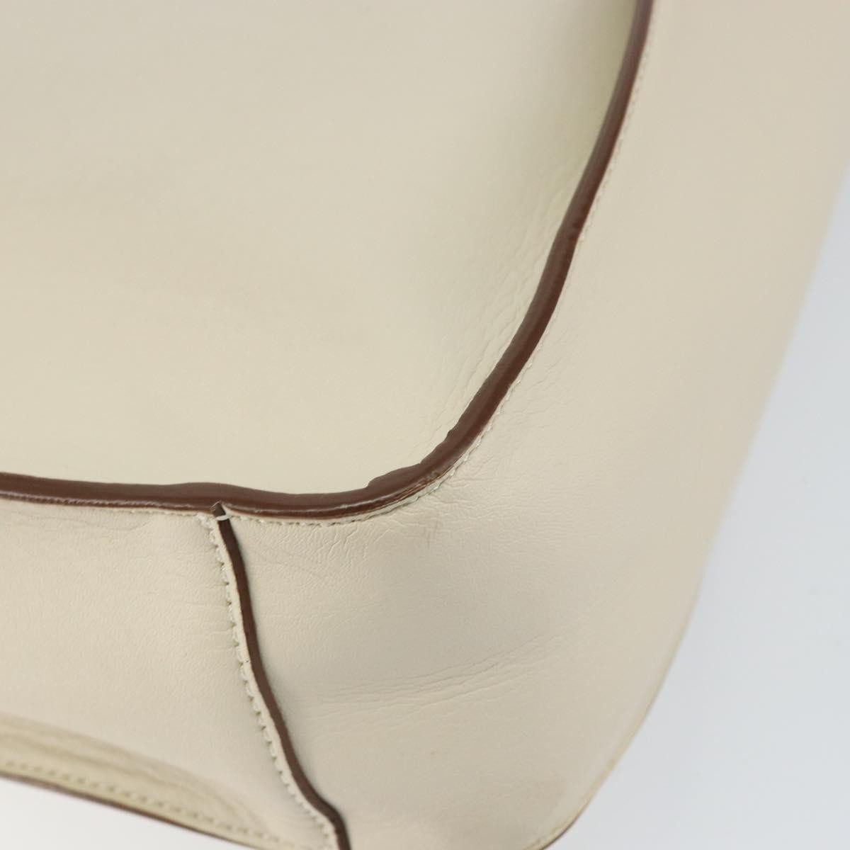 Stella McCartney Logo Crossbody Bag Perforated Faux Leather, BEIGE, LEATHER, Shoulder bag
