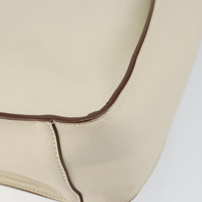 Stella McCartney Logo Crossbody Bag Perforated Faux Leather, BEIGE, LEATHER, Shoulder bag