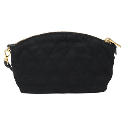 Prada Vintage Pouch Tessuto, Gold, Nylon, Clutch