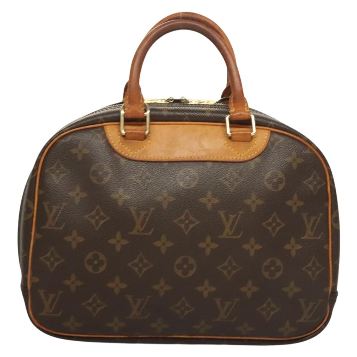 Louis Vuitton Trouville Handbag Monogram Canvas, BROWN, CANVAS, Handbag