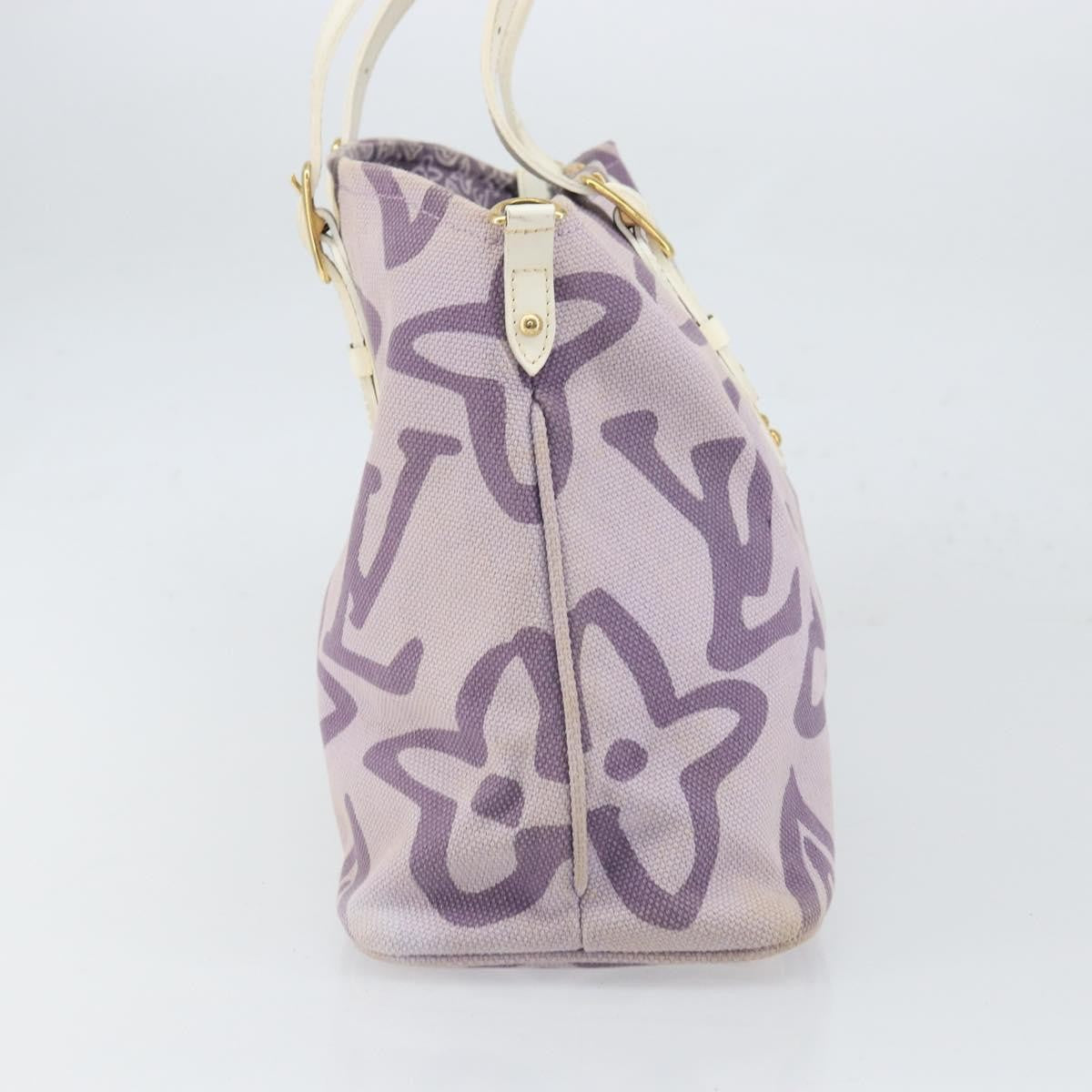 Louis Vuitton Tahitienne Cabas Canvas, PURPLE, CANVAS, Tote bag