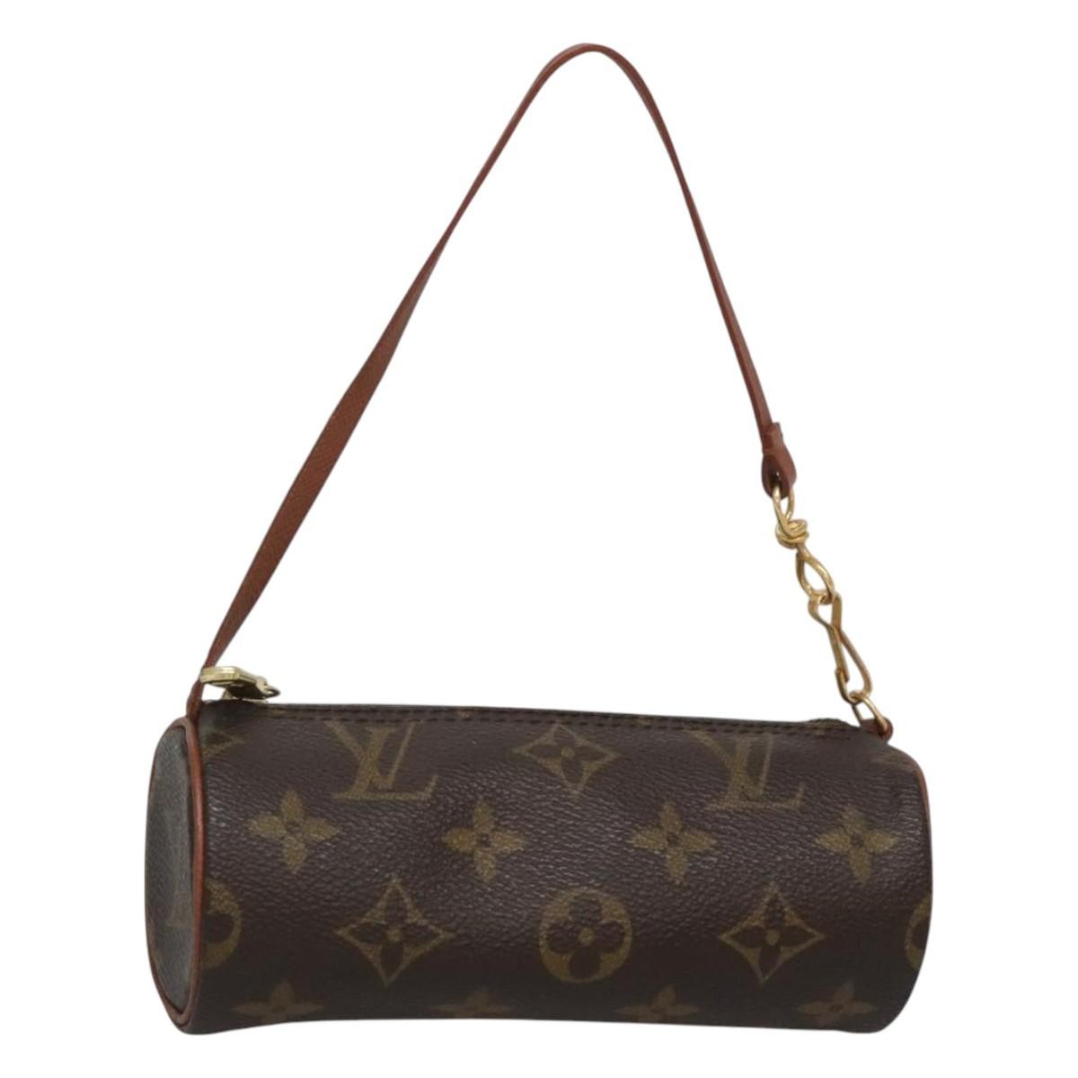 Louis Vuitton Papillon Pochette Monogram Canvas, BROWN, CANVAS, Clutche & pouche