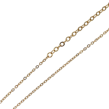 Christian Dior Logo Heart Pendant Necklace Metal with Crystal, GOLD, METAL, Necklace