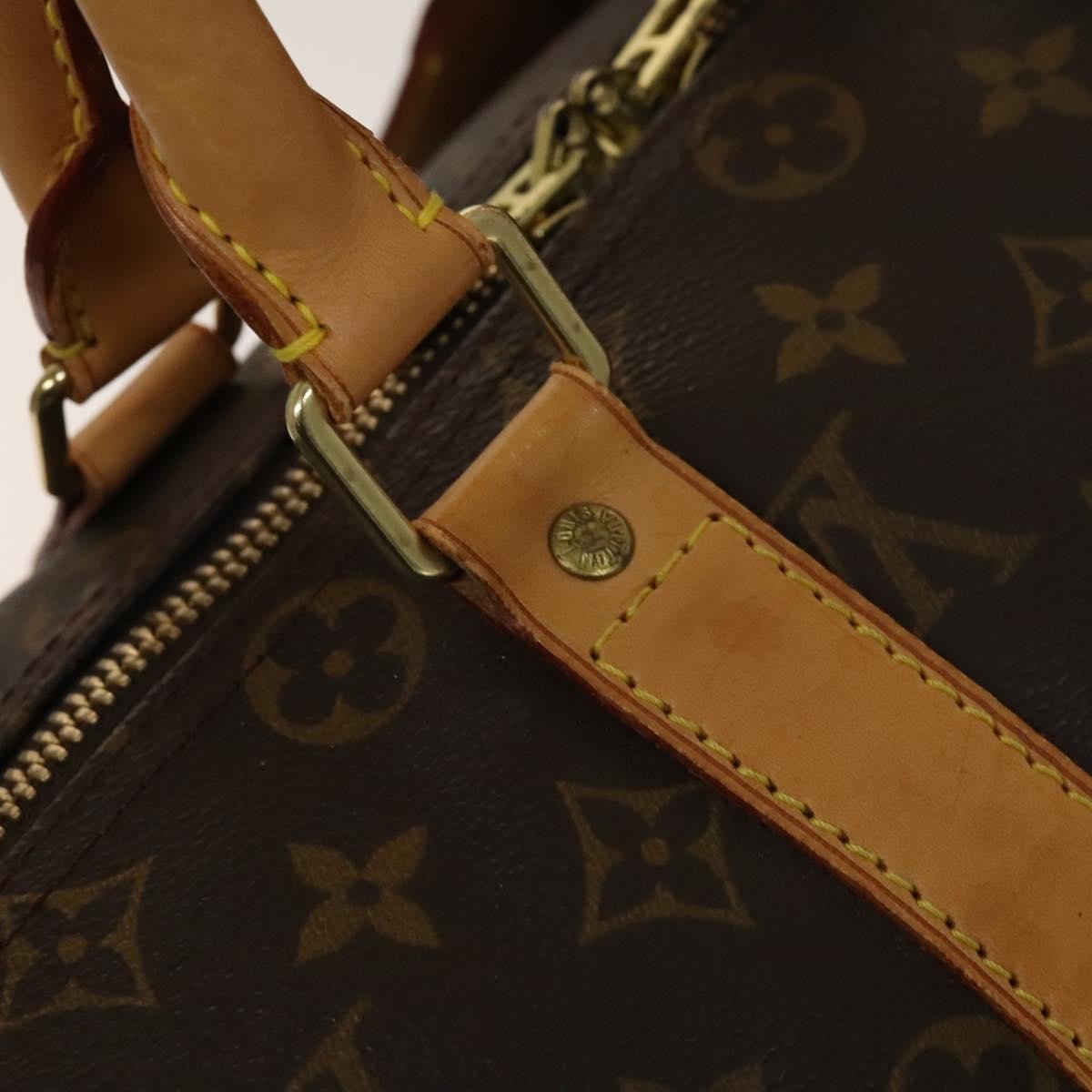 Louis Vuitton Keepall Bag Monogram Canvas, BROWN, CANVAS, Travel bag