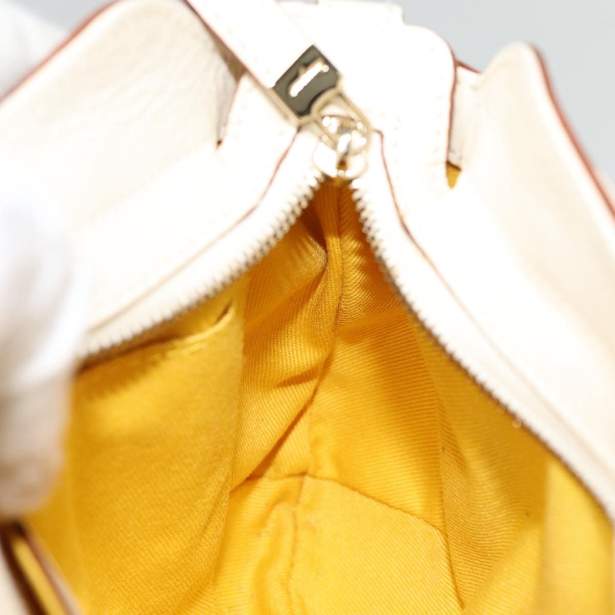 Salvatore Ferragamo Marisa Satchel Leather, WHITE, LEATHER, Handbag