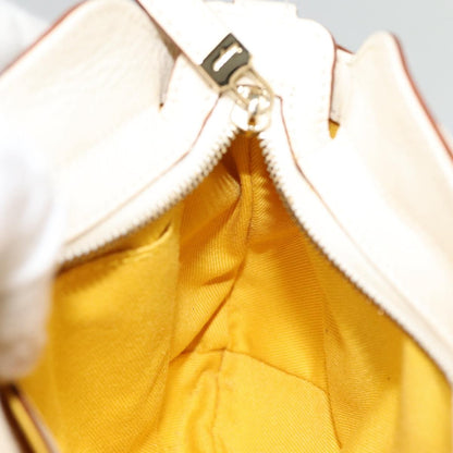 Salvatore Ferragamo Marisa Satchel Leather, WHITE, LEATHER, Handbag