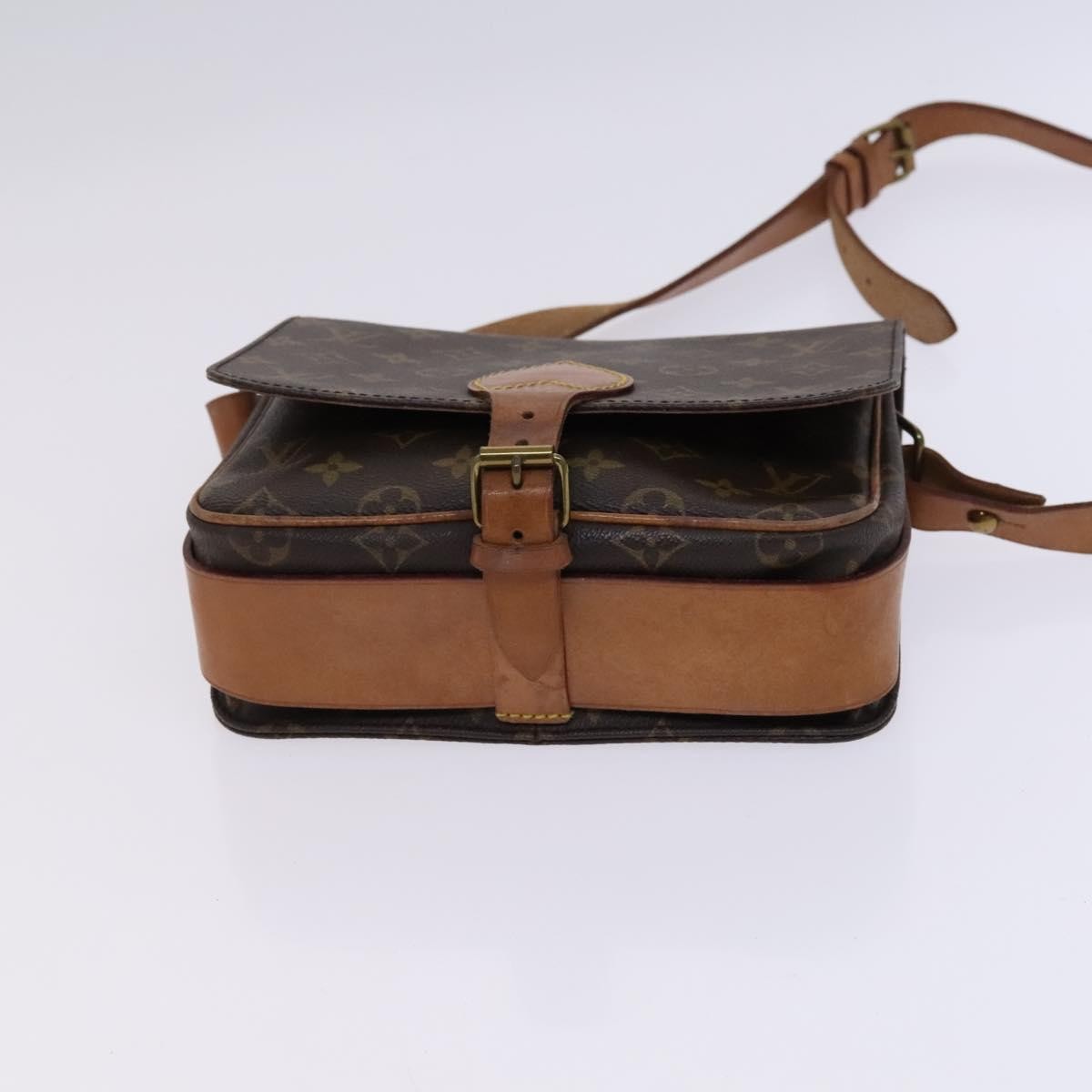 Louis Vuitton Cartouchiere Handbag Monogram Canvas, BROWN, CANVAS, Handbag