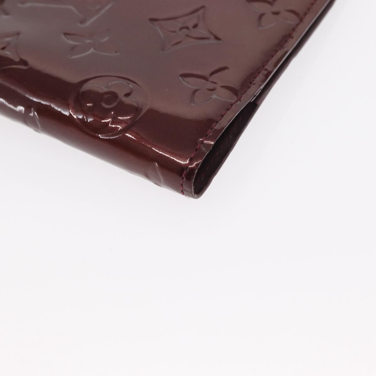 Louis Vuitton Mat Ring Agenda Cover Monogram Vernis, BURGUNDY, PATENT_LEATHER, Clutche & pouche