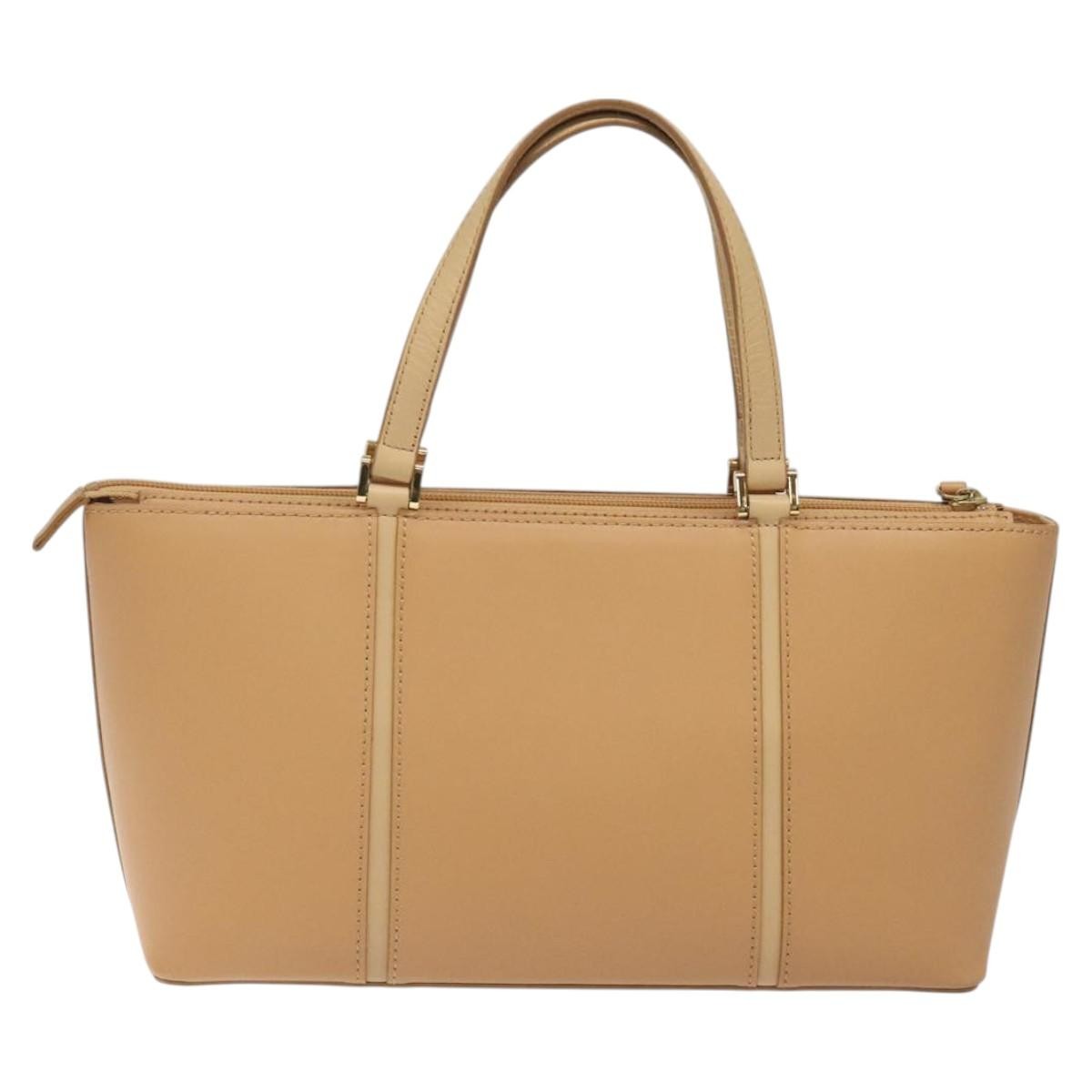 Burberry Vintage Handbag Leather, BEIGE, LEATHER, Handbag