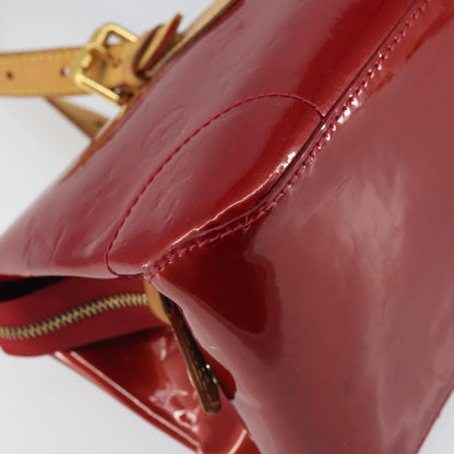 Louis Vuitton Rosewood Avenue Handbag Monogram Vernis, RED, PATENT_LEATHER, Handbag