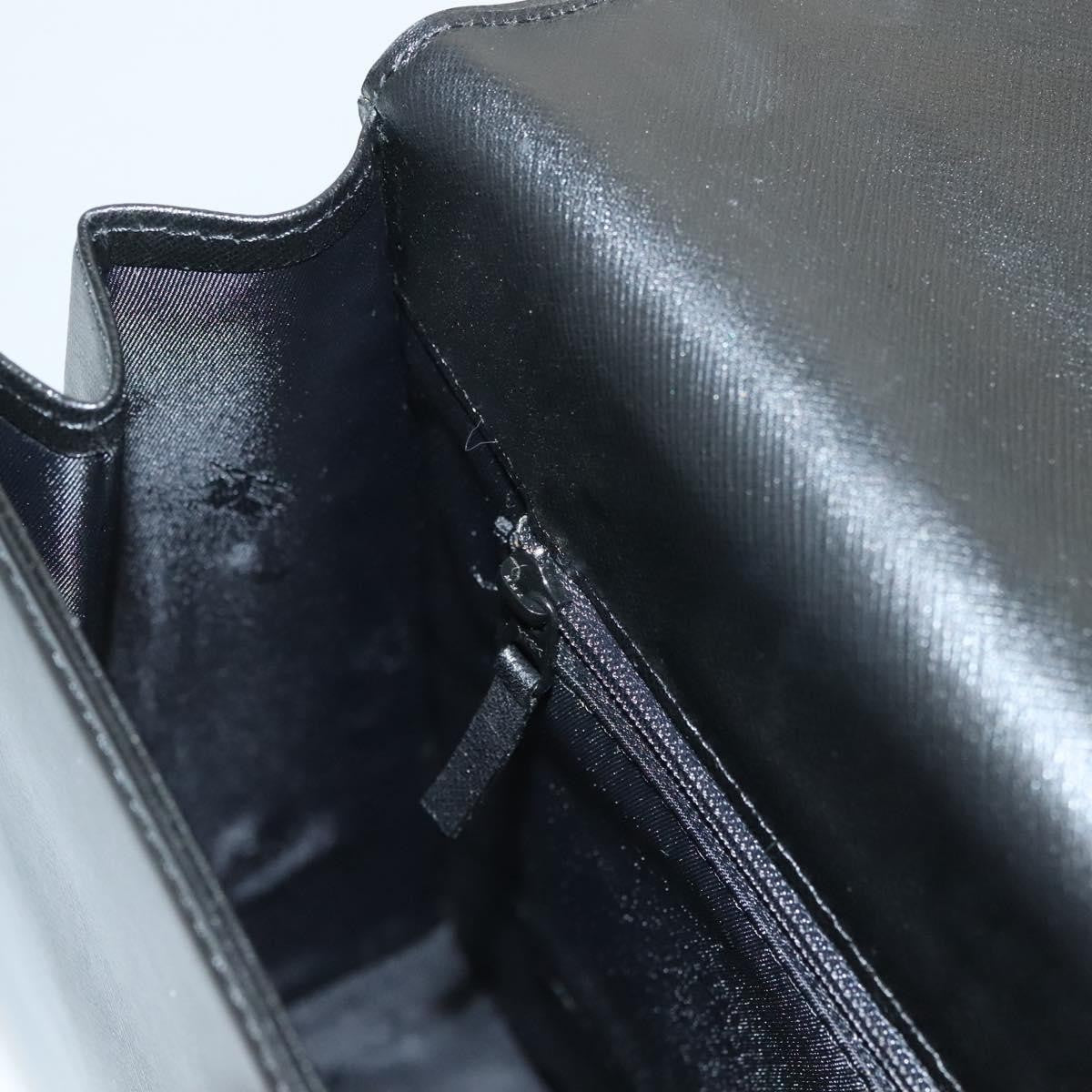 Burberry Vintage Handbag Leather, BLACK, LEATHER, Handbag