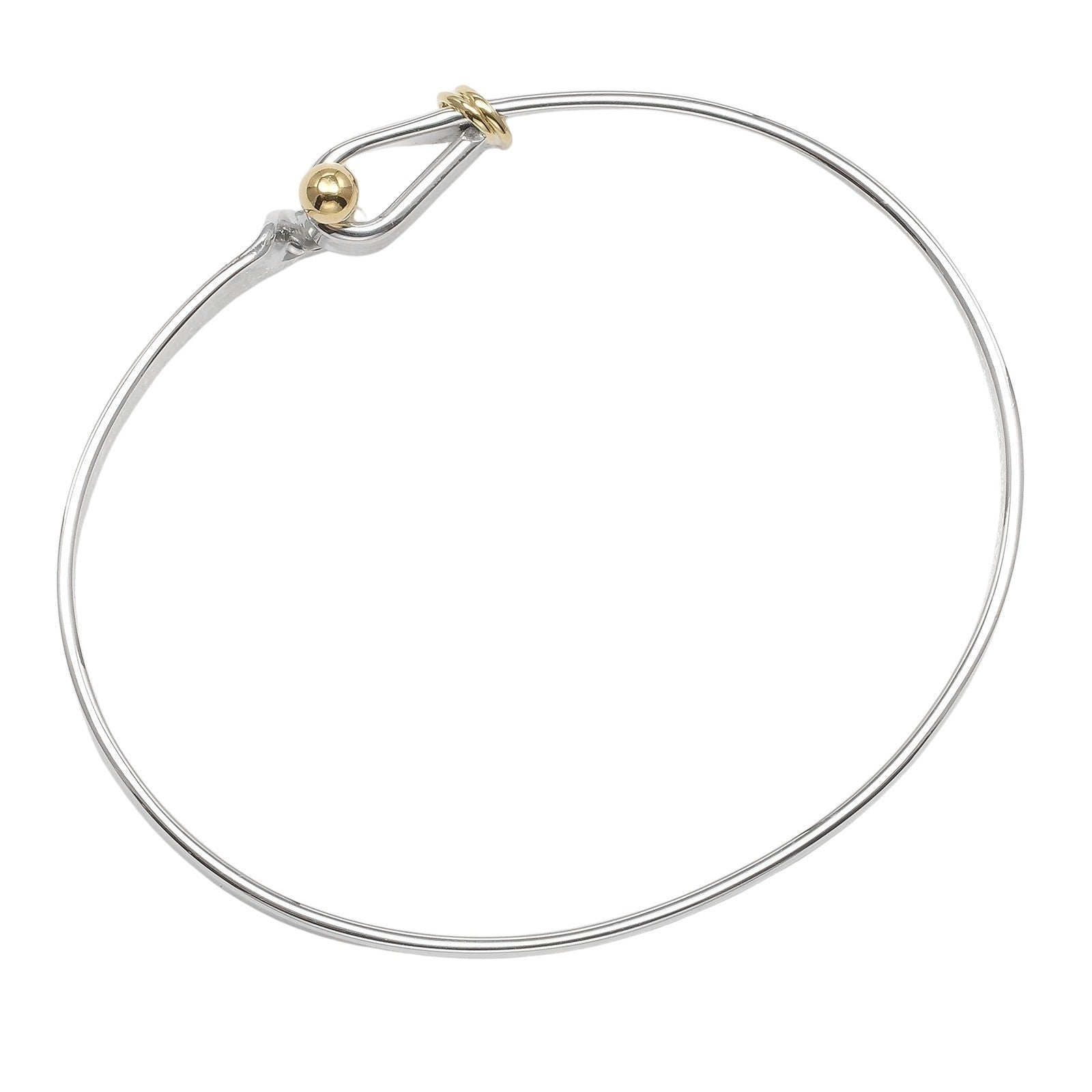Tiffany & Co. Love Knot Bracelet Sterling Silver and 18K Yellow Gold, SILVER, SILVER, Bracelet