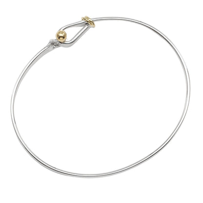 Tiffany & Co. Love Knot Bracelet Sterling Silver and 18K Yellow Gold, SILVER, SILVER, Bracelet