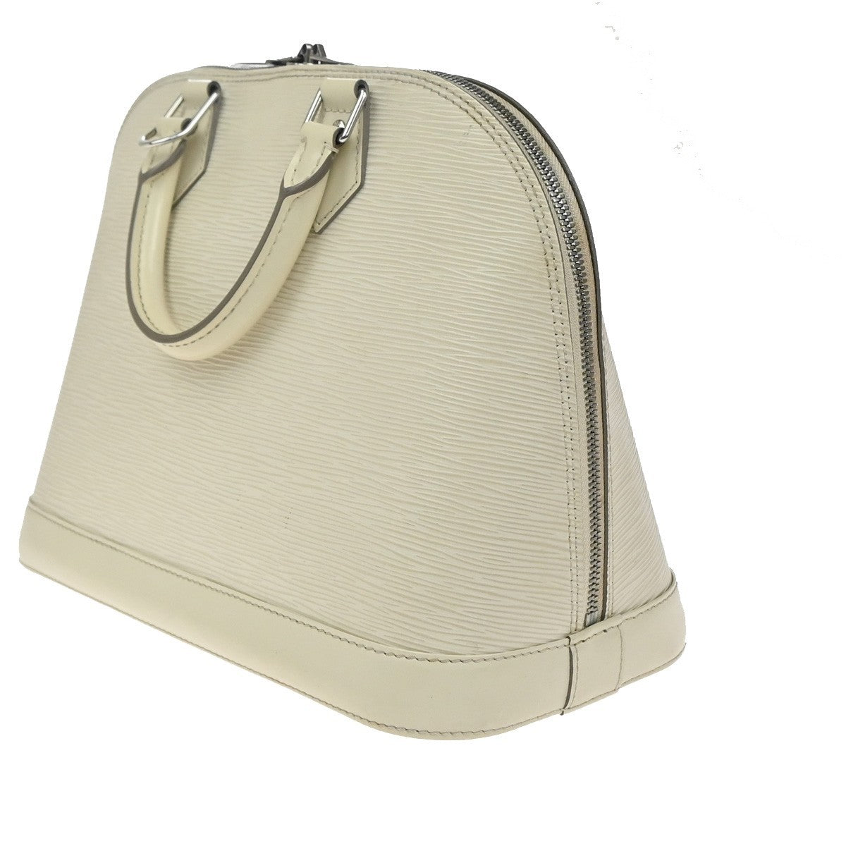 Louis Vuitton Alma Handbag Epi Leather, WHITE, LEATHER, Handbag