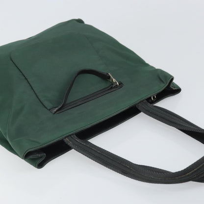 Prada Vintage Zip Tote Tessuto, GREEN, NYLON, Tote bag