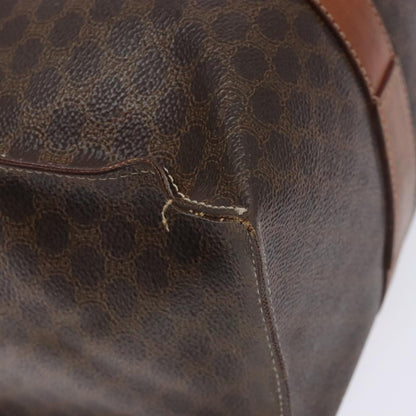 Celine Macadam Handbag Macadam with leather, BROWN, LEATHER, Handbag