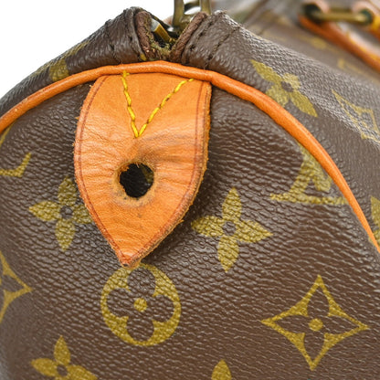 Louis Vuitton Speedy Handbag Monogram Canvas, Brown, Canvas, Handbag